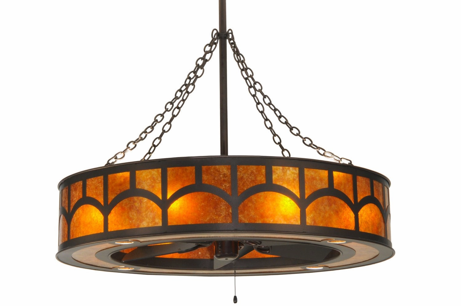 Mission 16 Light Chandel-Air decorative fandeliers with lights