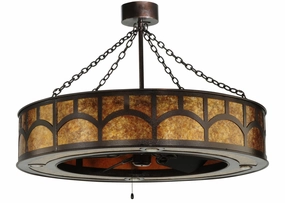 Mission 16 Light Chandel-Air decorative fandeliers with lights