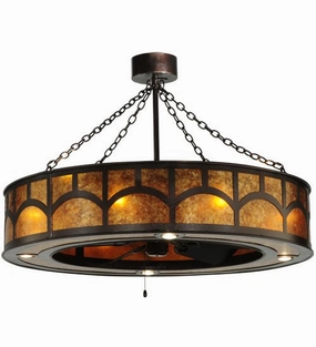 Mission 16 Light Chandel-Air decorative fandeliers with lights