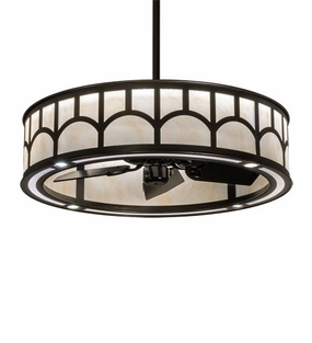 Mission LED Chandel-Air decorative fandeliers with lights