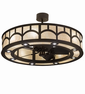 Mission LED Chandel-Air decorative fandeliers with lights