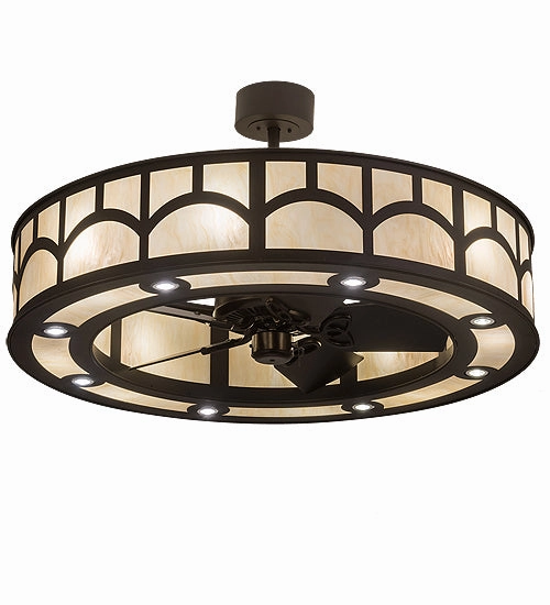 Mission LED Chandel-Air decorative fandeliers with lights