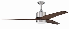 Mobi 60"Ceiling Fan Chrome modern medium fans for everyday cooling