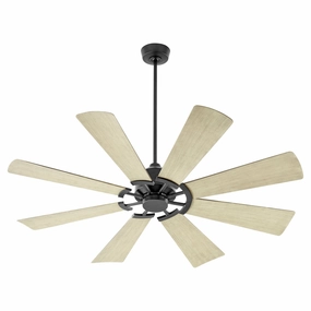 Mod 60"Patio Fan Matte Black compact medium fans for desks and counters
