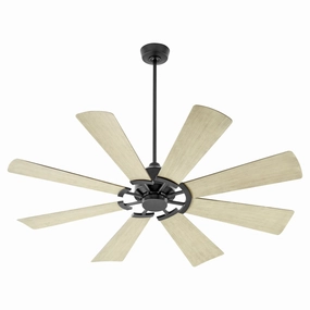 Mod 72"Patio Fan Matte Black energy-efficient medium fans with remote
