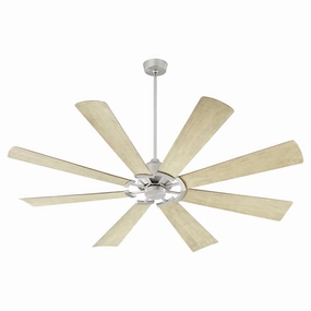 Mod 72"Patio Fan Satin Nickel medium electric fans for multi-room use