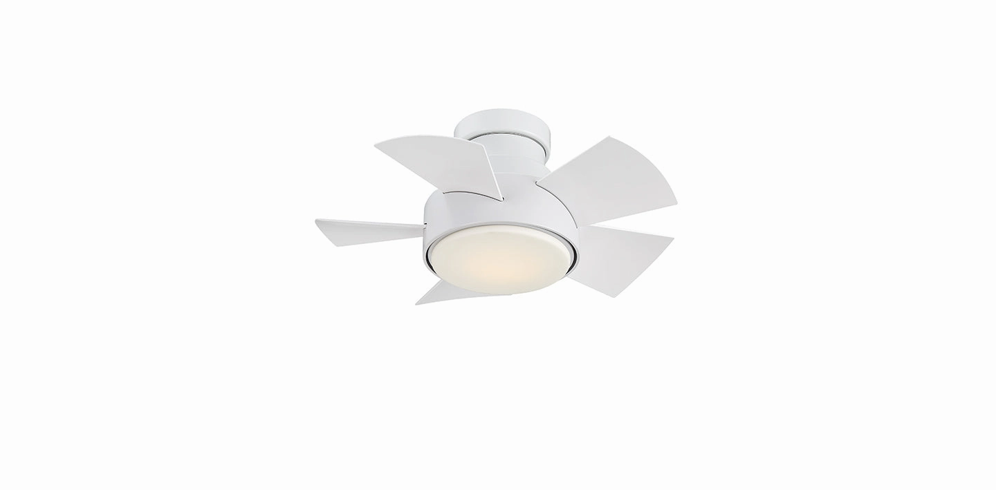 Modern Forms Fan Vox Flush Smart Outdoor DC Ceiling Fan with 23.5W CCT LED and Remote