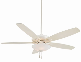 Mojo 52"Ceiling Fan Bone White compact medium fans for desks and counters