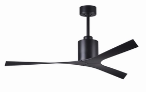 Molly 56"Ceiling Fan Matte Black quiet medium fans for living room use