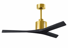 Mollywood 52"Ceiling Fan Brushed Brass compact medium fans for desks and counters