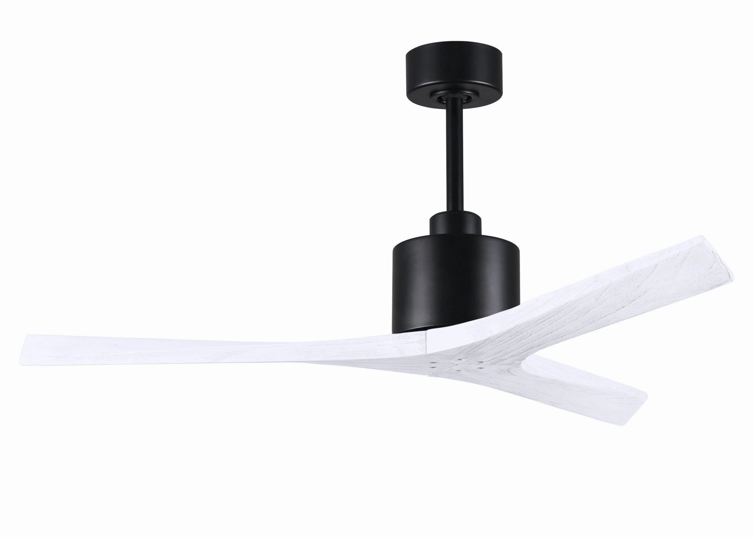 Mollywood 52"Ceiling Fan Matte Black medium electric fans for multi-room use