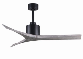 Mollywood 52"Ceiling Fan Matte Black quiet small fans for desk or nightstand
