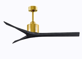 Mollywood 60"Ceiling Fan Brushed Brass quiet medium fans for living room use