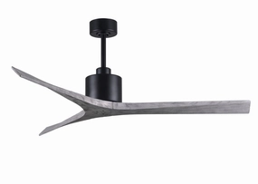 Mollywood 60"Ceiling Fan Matte Black quiet small fans for desk or nightstand