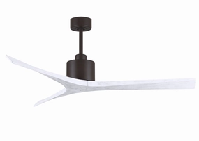 Mollywood 60"Ceiling Fan Textured Bronze quiet medium fans for living room use