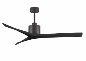 Mollywood 60"Ceiling Fan Textured Bronze medium electric fans for multi-room use