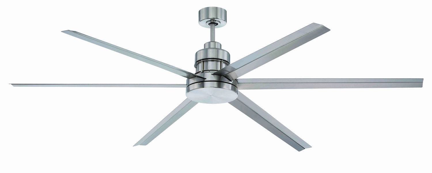 Mondo 72 72"Ceiling Fan Brushed Polished Nickel medium size fans for home ventilation
