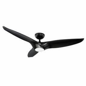 Morpheus Iii 60"Ceiling Fan Gloss Black medium electric fans for multi-room use