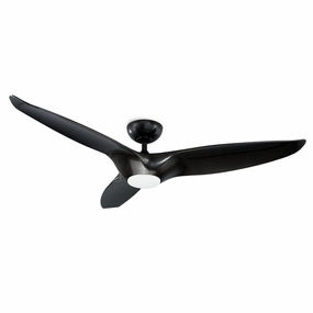 Morpheus Iii 60"Ceiling Fan Gloss Black modern medium fans for everyday cooling