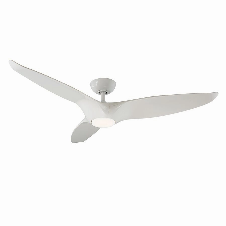 Morpheus Iii 60"Ceiling Fan Gloss White quiet medium fans for living room use