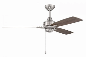 Moto 52" Ceiling Fan in Brushed Polished Nickel Ceiling fan with adjustable speed settings