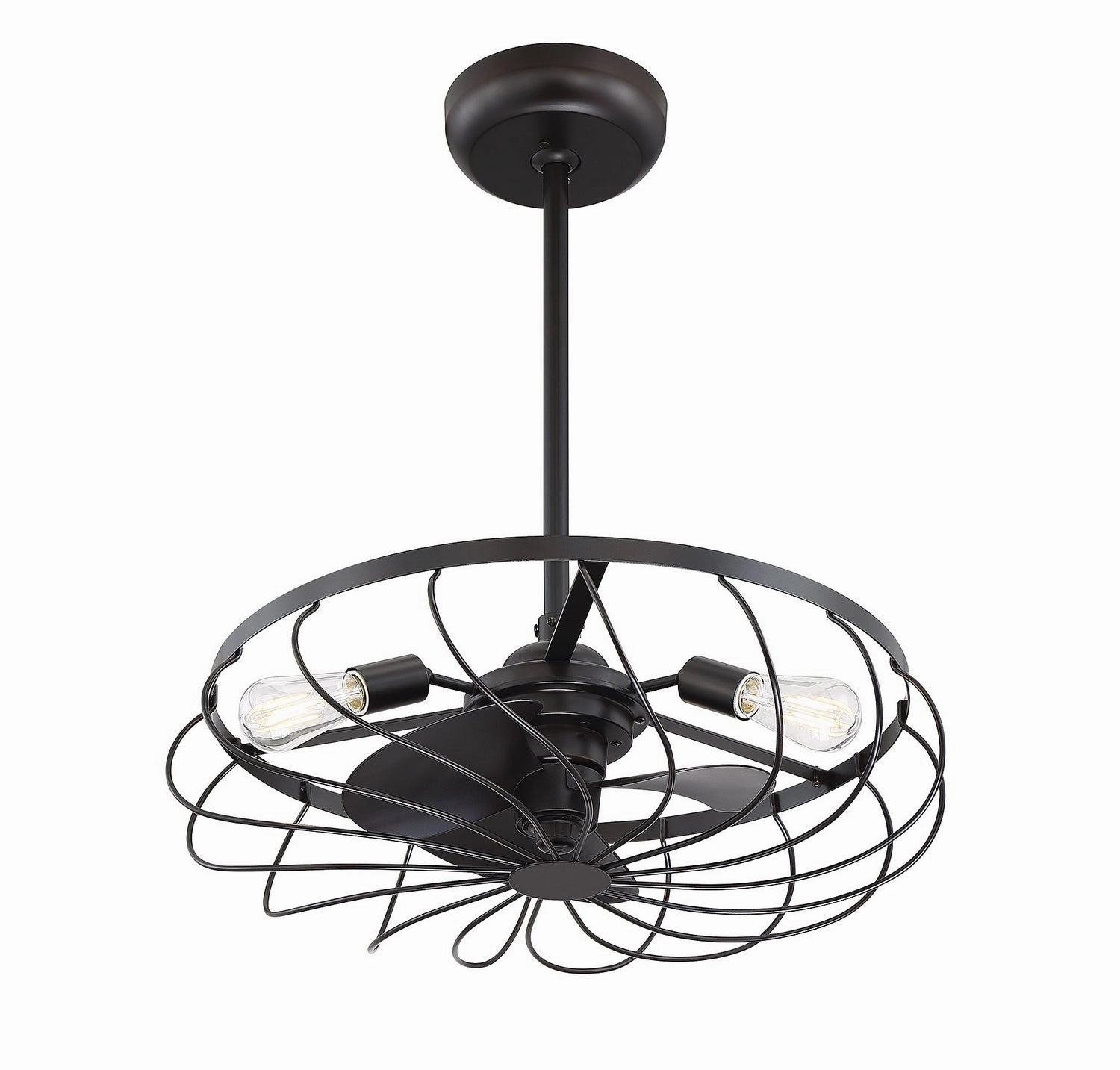 Moutd Three Light Fan D'lier Oil Rubbed Bronze