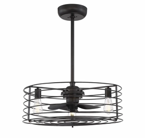 Moutd Three Light Fan D'lier Oil Rubbed Bronze small electric fans for personal cooling