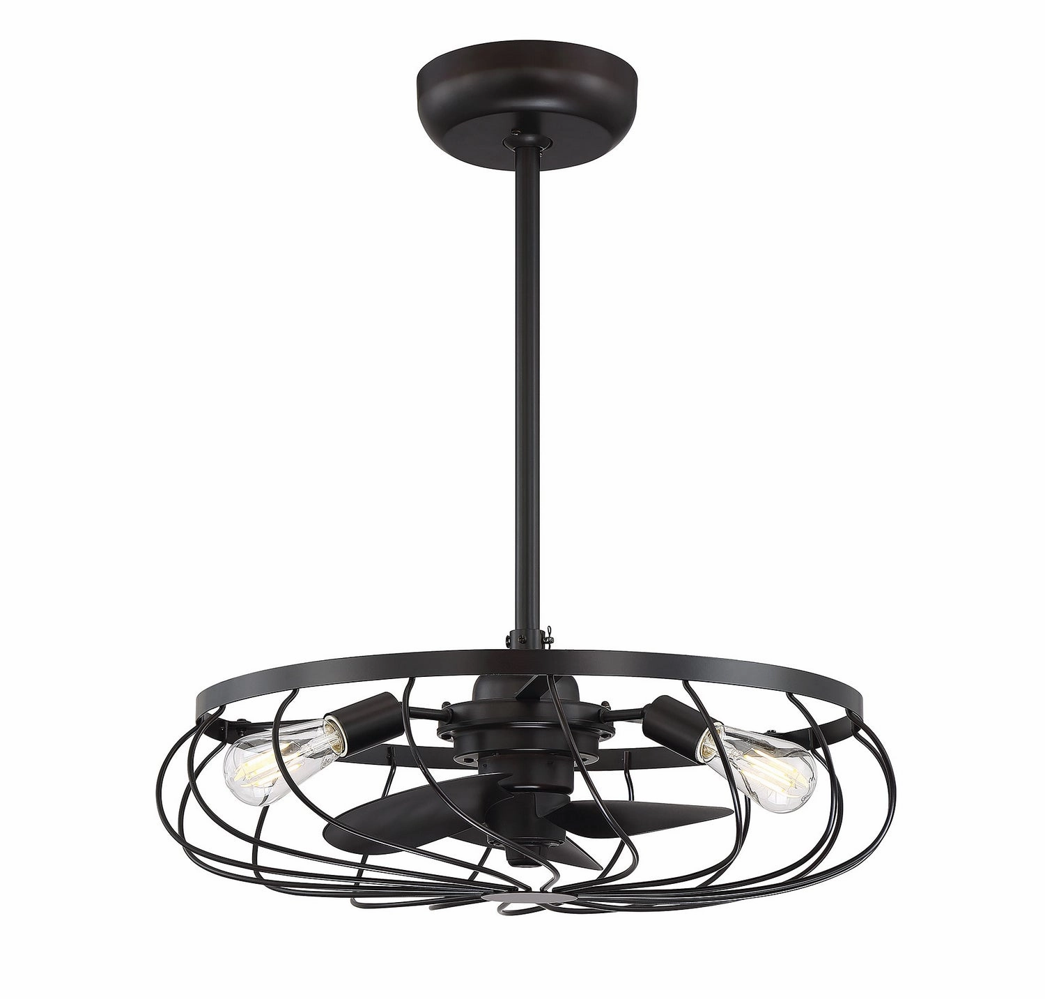 Moutd Three Light Fan D'lier Oil Rubbed Bronze decorative fandeliers with lights