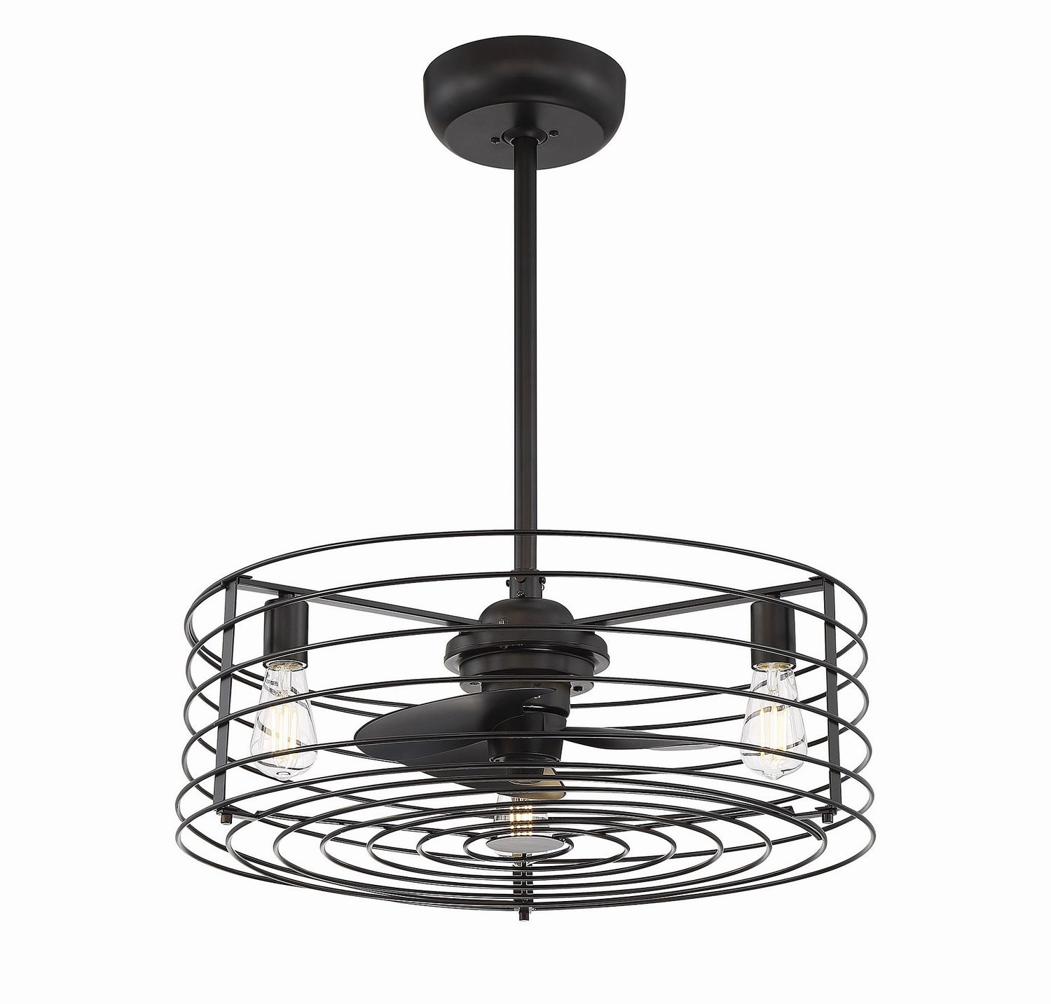 Moutd Three Light Fan D'lier Oil Rubbed Bronze