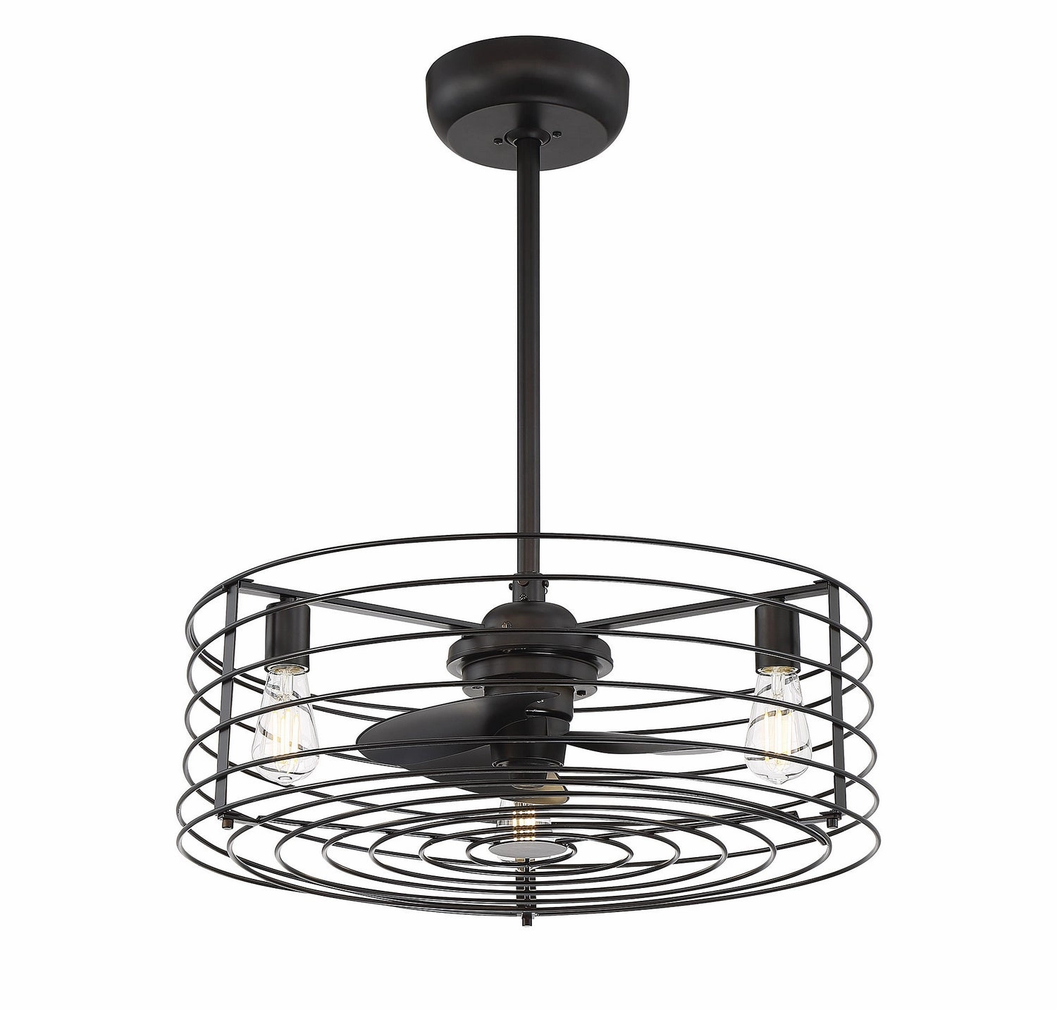 Moutd Three Light Fan D'lier Oil Rubbed Bronze