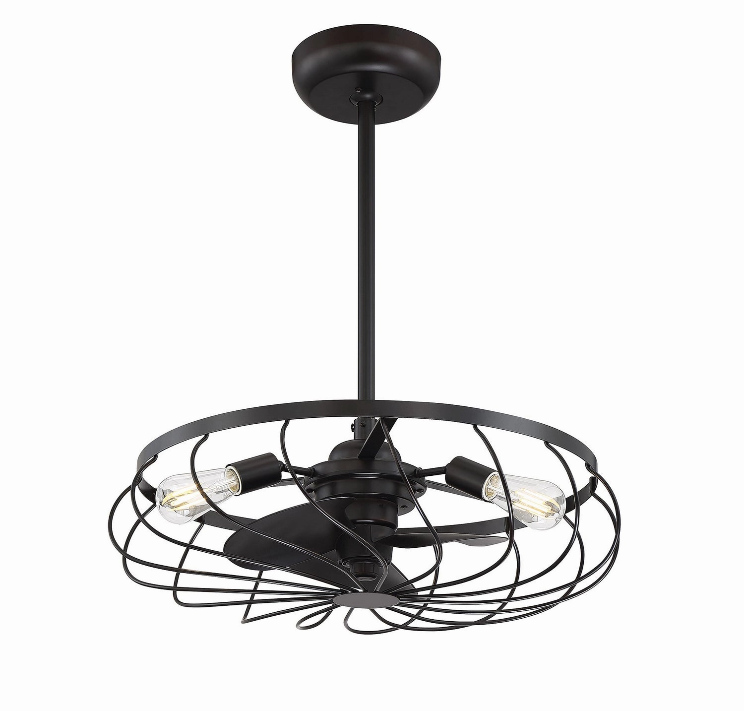 Moutd Three Light Fan D'lier Oil Rubbed Bronze