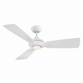 Mykonos 52"Ceiling Fan Matte White mini handheld fan for personal travel use