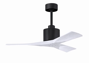 Nan 42"Ceiling Fan Matte Black small electric fans for personal cooling