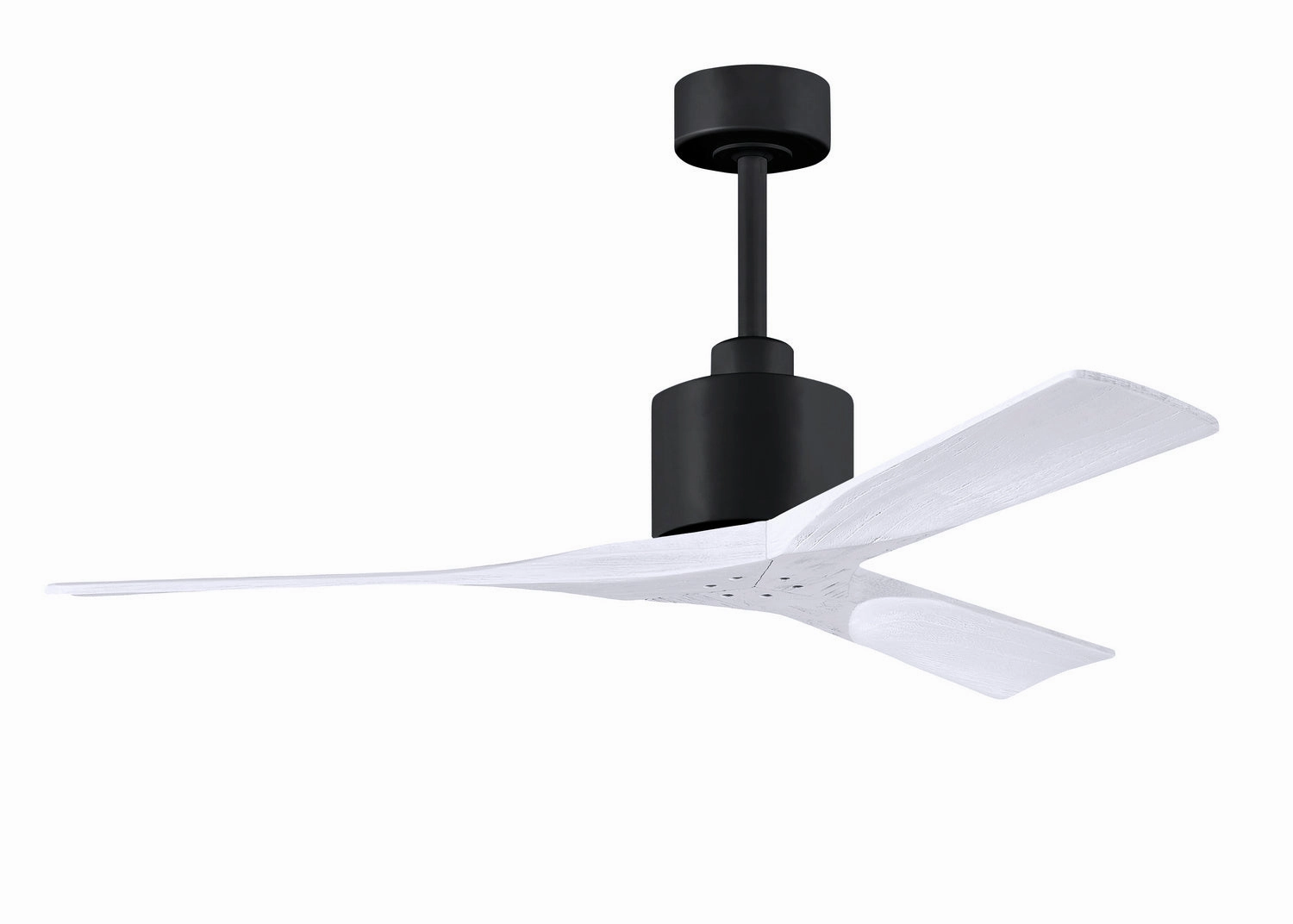 Nan 52"Ceiling Fan Matte Black affordable medium fans for summer