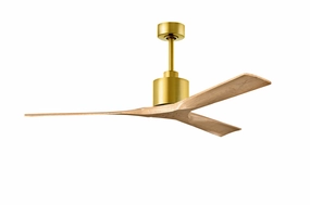 Nan 60"Ceiling Fan Brushed Brass compact medium fans for desks and counters