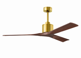 Nan 60"Ceiling Fan Brushed Brass compact medium fans for desks and counters