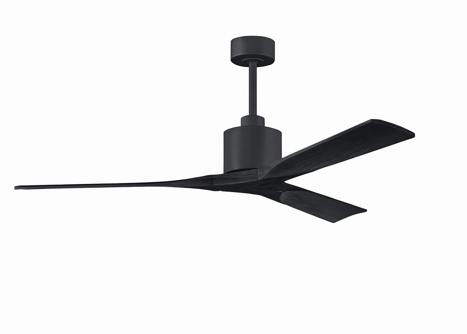 Nan 60"Ceiling Fan Matte Black medium size fans for home ventilation