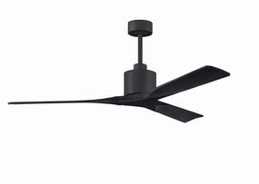 Nan 60"Ceiling Fan Matte Black medium size fans for home ventilation
