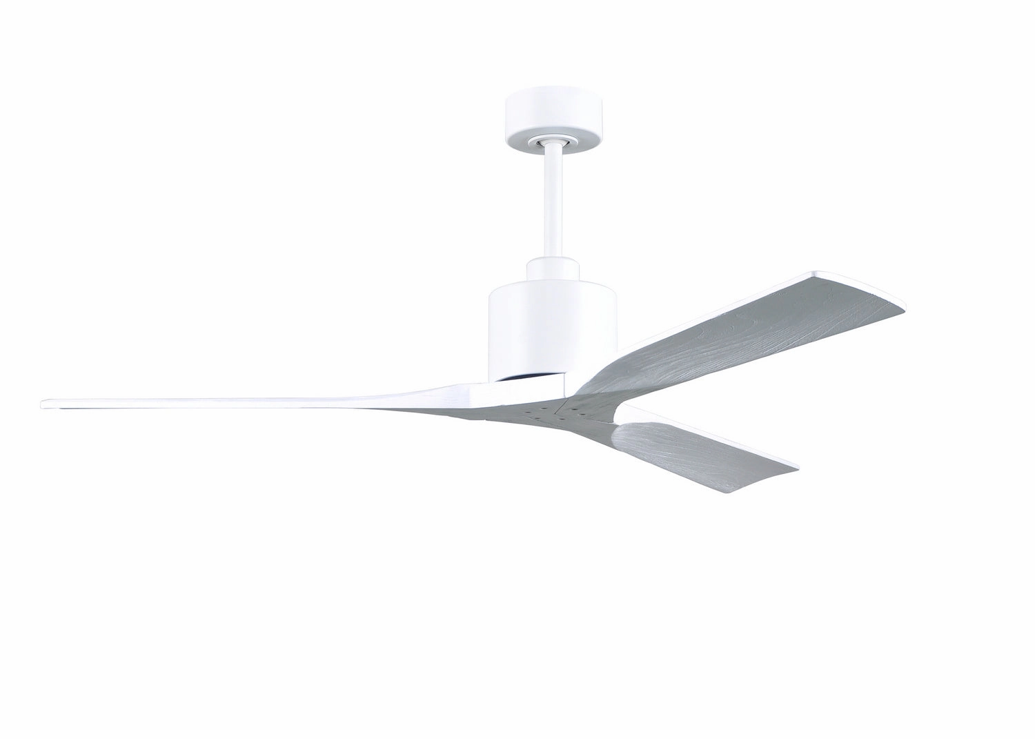 Nan 60"Ceiling Fan Matte White oscillating medium fans with strong airflow
