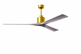Nan XL 72"Ceiling Fan Brushed Brass oscillating medium fans with strong airflow