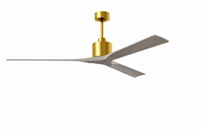 Nan XL 72"Ceiling Fan Brushed Brass compact medium fans for desks and counters