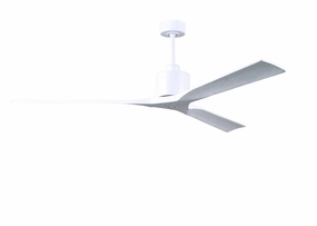 Nan XL 72"Ceiling Fan Matte White quiet medium fans for living room use