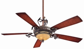 Napoli 86" Ceiling Fan Sterling Walnut portable medium fans with handle design