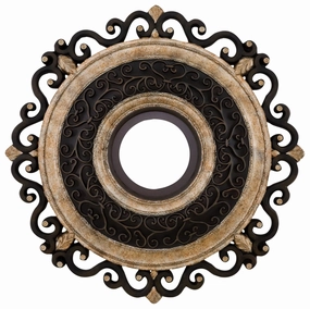 Napoli Ceiling Fan Medallion in Sterling Walnut adjustable indoor fans for cool airflow