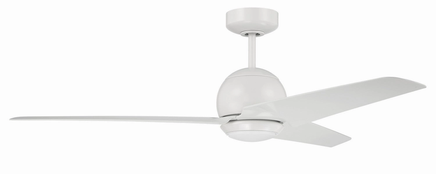 Nate 52"Ceiling Fan White energy-efficient medium fans with remote