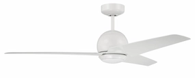 Nate 52"Ceiling Fan White energy-efficient medium fans with remote