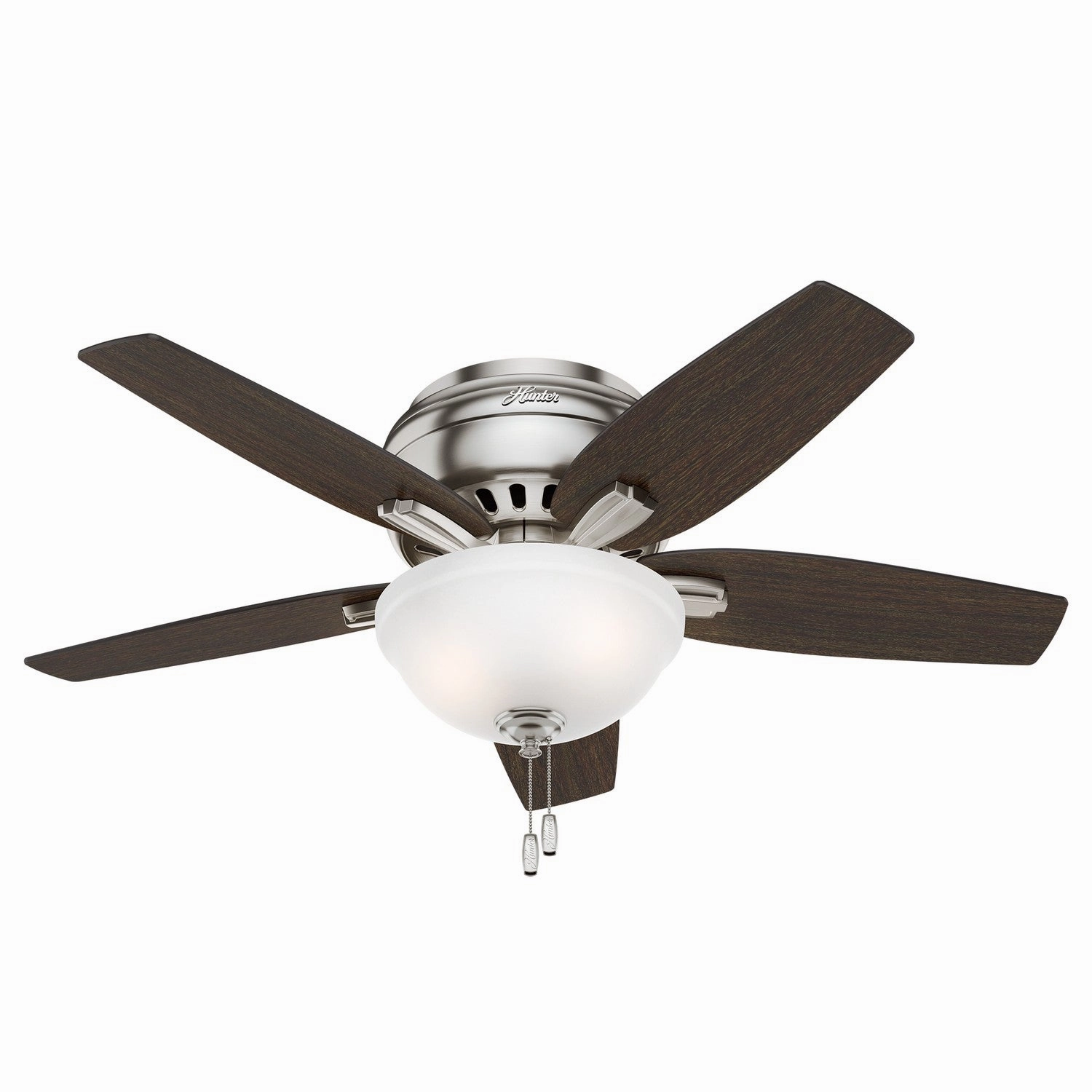 Newsome 42"Ceiling Fan Brushed Nickel quiet small fans for desk or nightstand