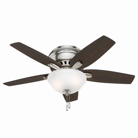 Newsome 42"Ceiling Fan Brushed Nickel quiet small fans for desk or nightstand