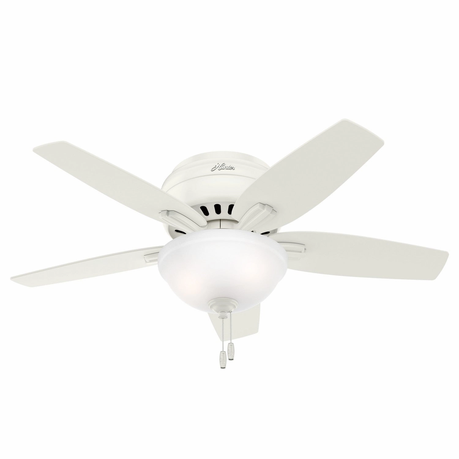 Newsome 42"Ceiling Fan Fresh White hugger fans for rooms with low ceilings