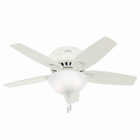 Newsome 42"Ceiling Fan Fresh White hugger fans for rooms with low ceilings